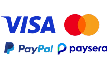 Visa Mastercard PaypPal Paysera